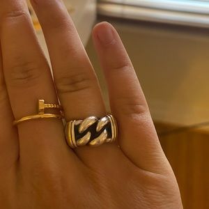David Yurman Gold & Silver link ring circa 2013